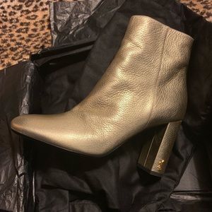 Gold Lou Lou YSL Saint Laurent boots